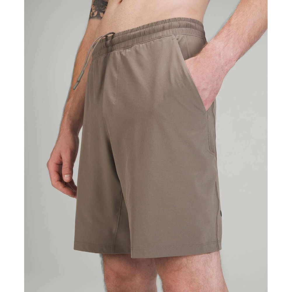 Lululemon Pace Breaker Lined 9" Swift Training Shorts Mens Small Taupe Gym